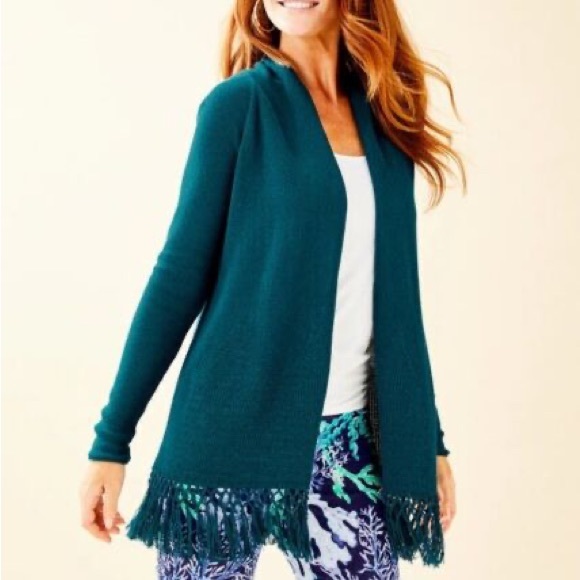 Lilly Pulitzer Sweaters - Lilly Pulitzer Teal Tatum Cardigan
